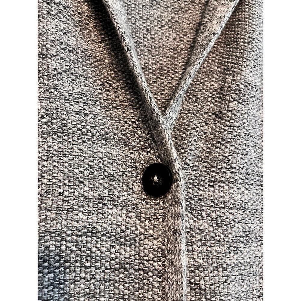 J. Jill Wearever Collection Gray Cotton Blend Sweater Cardigan Blazer Medium - Picture 3 of 16